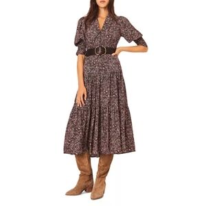 Ba&sh Glee Midi Dress In Nacre
